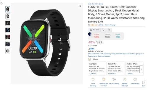 Image of FCUK Fit Pro Full Touch 1.69