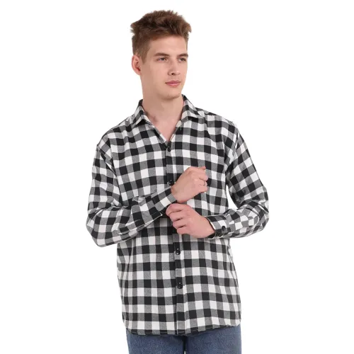Image of FEBRi Men's Winter Special Twill Woolen Casual Shirt |