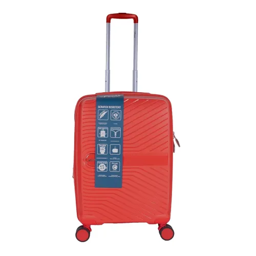 Image of F Gear Stv PP02 20'' Red Cabin Suitcase