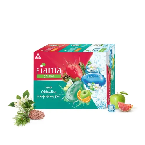 Image of Fiama Gel Bathing Bar Fresh Celebration pack
