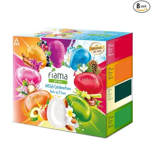 Image of Fiama Gel Bathing Bar Pack of 8 (125g each) 