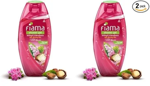 Image of Fiama Patchouli & Macadamia body wash shower gel 250ml * pack of 2.