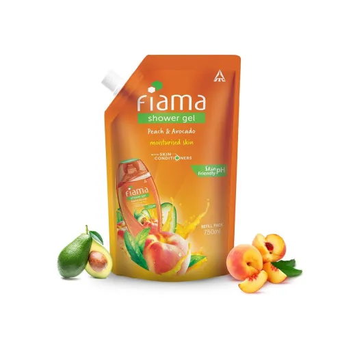 Image of Fiama Peach & Avocado Body Wash 750ml Refill Pack
