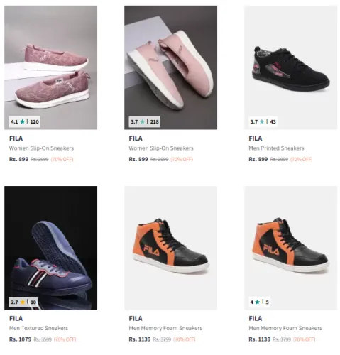 Image of Fila Brand Casual Shoes @ Flat 70% Discount