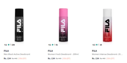 Image of Fila Brand Deodorant @ Flat ₹134