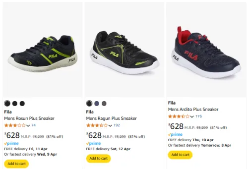 Image of Fila Brand Men's Shoes @ Up to 81% Discount