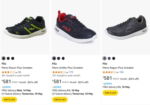 Image of Fila Men Fashion Shoes Flat 82% Discount