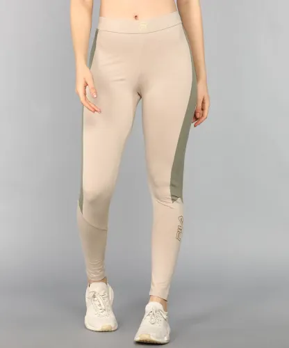Image of FILA Printed Women Grey Tights