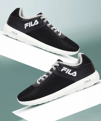 Image of FILA Running Shoes For Men (Black , 9)