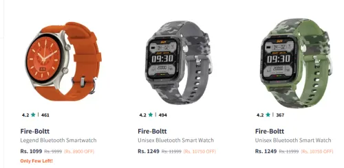 Image of Fire Bolt Men Smartwatch Starting @ ₹1099