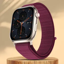Fire-Boltt Brillia Pro 2.02 AMOLED Smartwatch – Wine Nylon Strap