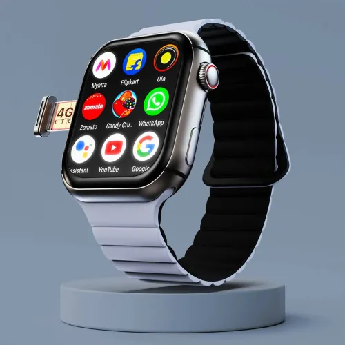 Image of Fire-Boltt Dream WristPhone - 4G SIM/LTE/WiFi, Android OS