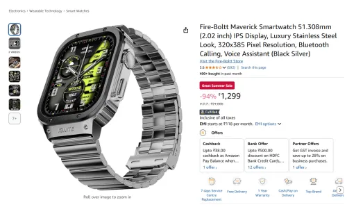 Image of Fire-Boltt Maverick Smartwatch