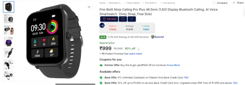 Image of Fire-Boltt Ninja Calling Pro Smartwatch