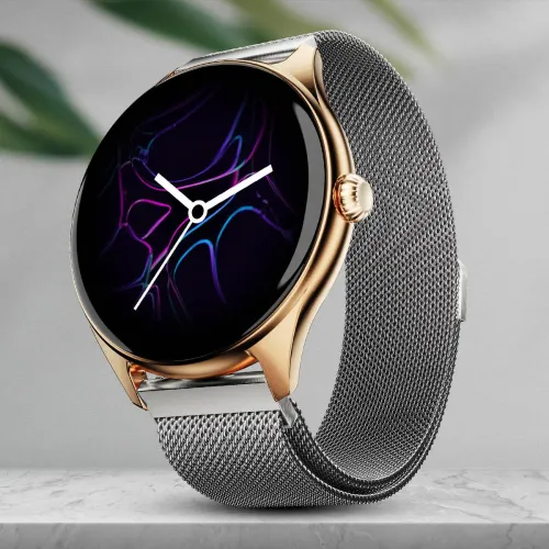 Image of Fire-Boltt Ninja Talk Smartwatch (Gunmetal Grey Strap, Free Size)