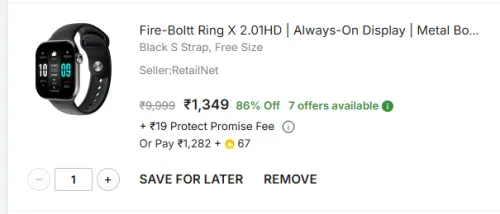 Image of Fire-Boltt Ring X 2.01HD Smartwatch