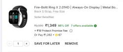 Fire-Boltt Ring X 2.01HD Smartwatch