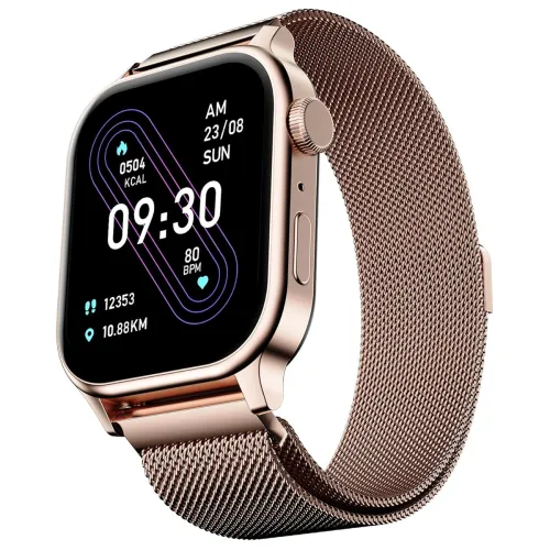 Image of Fire-Boltt Rise Smartwatch (1.85inch HD, BT Calling, Rose Gold)
