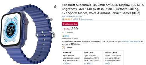 Image of Fire-Boltt Supernova Smartwatch
