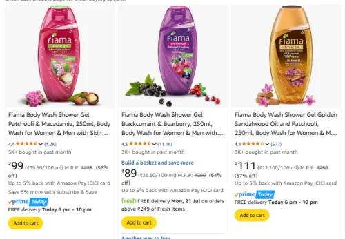 Image of Flama Bodywash Shower Gel Minimum 55% Discount