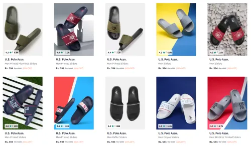 Image of Flat 65% on Us Polo Slides 