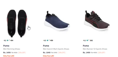 Image of Flat 70% Discount on PUMA Men's Shoes