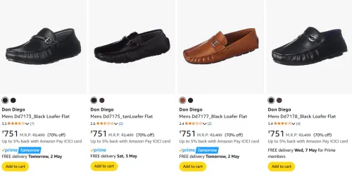 Image of Flat 70% Discount on Don Diego Men's Shoes