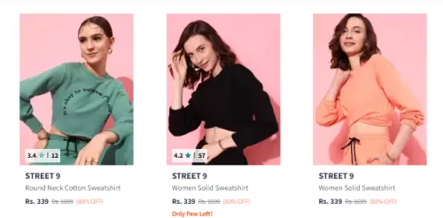 Image of Flat 80% Discount on STREET 9 Women's Sweatshirt