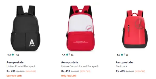Image of Flat 80% Off on Aeropostale Backpacks