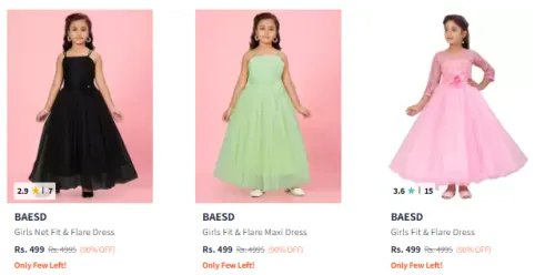 Image of Flat 90% Discount on BAESD Girl's Dresses 
