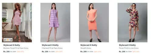 Image of Flat 90% Discount on Stylecast X Kotty Women's Dresses 