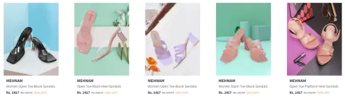 Image of Flat 90% Off on MEHNAM Women's Footwear