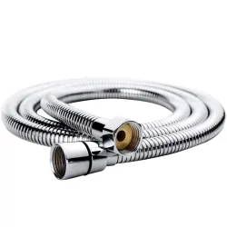 Flexible Chrome Hand Shower Pipe (1 m)