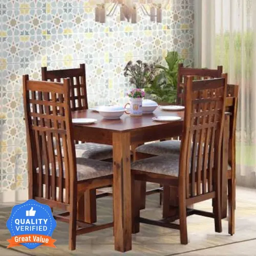 Image of Flipkart Perfect Homes Sheesham Wood 4 Seater Dining Set 