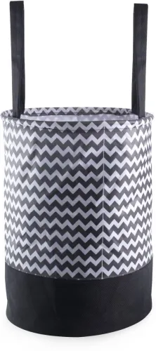 Image of Flipkart SmartBuy 43 L Black, White Laundry Bag (Non-Woven)
