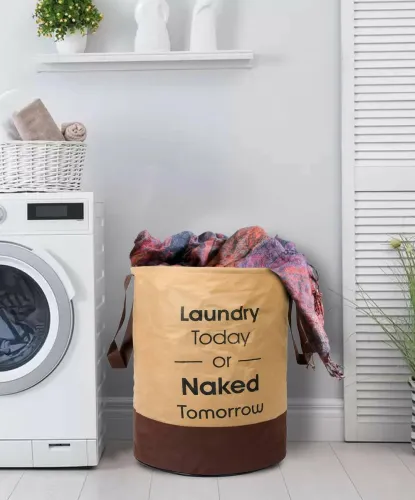 Image of Flipkart SmartBuy 45 L Beige Laundry Bag 
