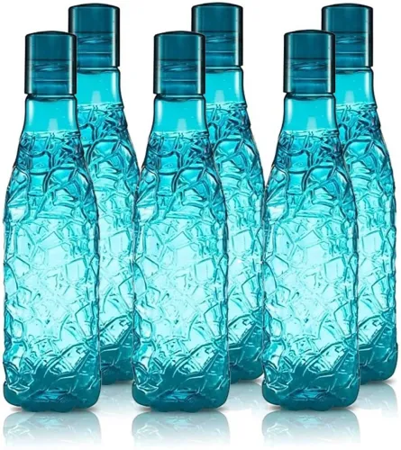 Image of Flipkart SmartBuy Antic Bottle Fridge, for Home Office Gym School Boy, Pack of 6 (Blue) 1000 ml Bottle