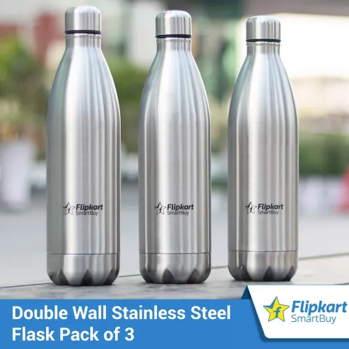 Image of Flipkart SmartBuy Double Walled Cola 3000 ml Flask (Pack of 3, Silver, Steel)