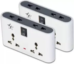 Flipkart SmartBuy Extension Board, 1 Switch | Pack of 2