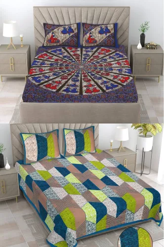 Image of Flipkart SmartBuy Flat Bedsheet Pack of 2