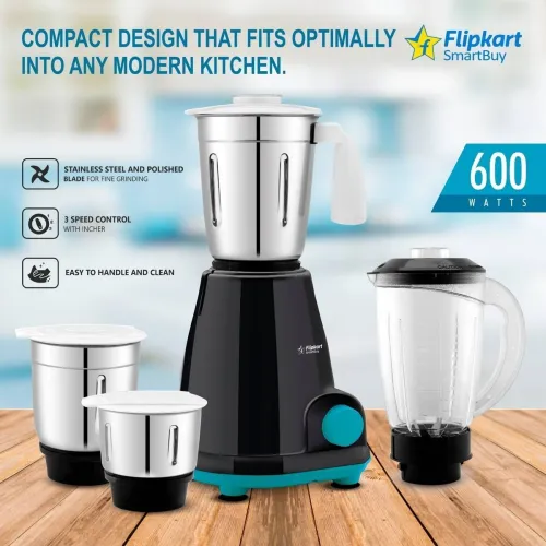 Image of Flipkart SmartBuy Mixer Grinder 600 W Mixer Grinder