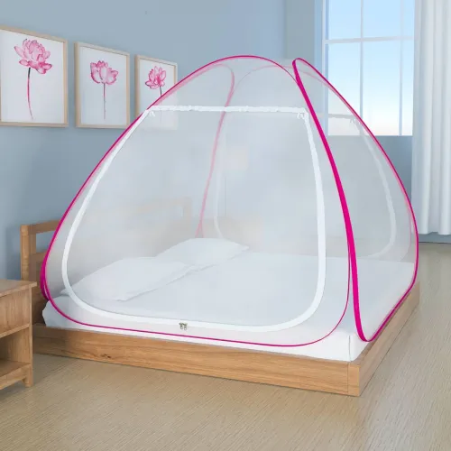 Image of Flipkart SmartBuy Polyester Adults Washable Folding Double Bed Mosquito Net