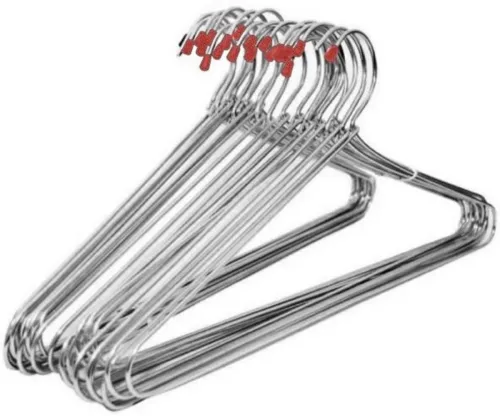 Image of Flipkart SmartBuy Steel Shirt Pack of 12 Hangers For Shirt (Steel)