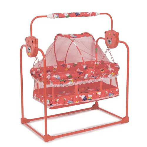 Image of FLIPZON Premium New Born Baby Cradle with Swing & Mosquito Net |