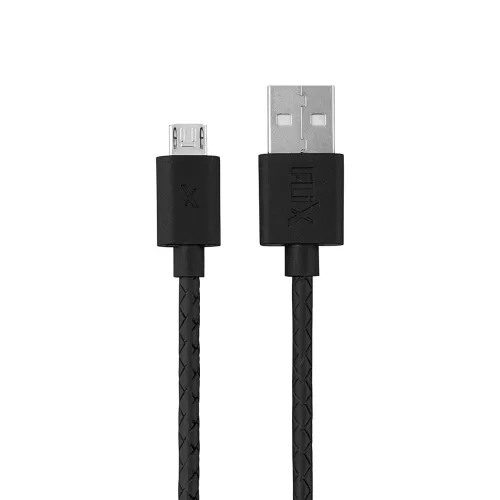 Image of FLiX (Beetel) USB to Micro USB Nylon Braided Fast‑Charge Cable 1 m