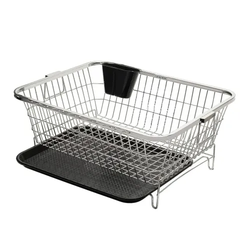 Image of flymore Stainless Steel Dish Drainer Kitchen Rack