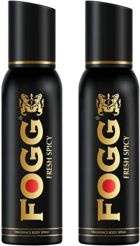 Image of FOGG Fresh Spicy Premium No Gas Body Spray - For Men (240 ml, Pack of 2)