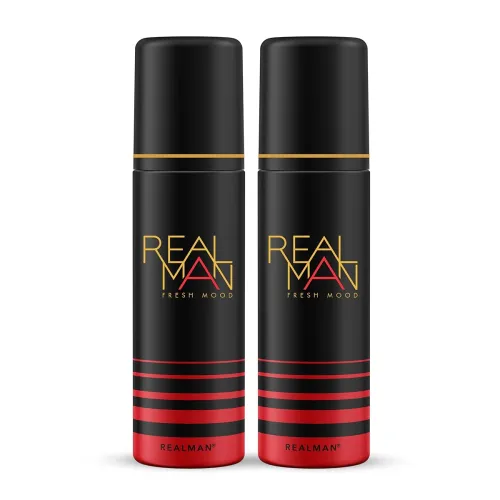 Image of FOGG Men Realman Aerosol Deodorant, 400Ml (Pack Of 2)