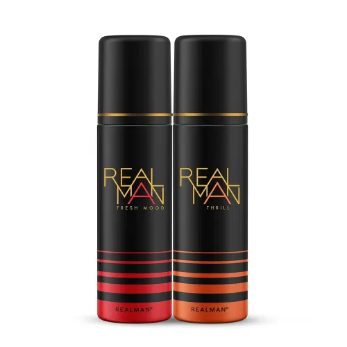 Image of FOGG Men Realman Thrill & Fresh Mood Aerosol Deodorant 200ML*2
