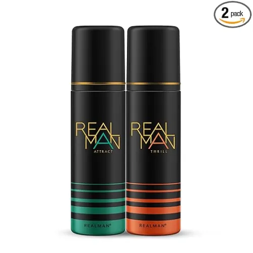 Image of Fogg Realman Thrill & Attract Deodorant 200Ml Each (Pack Of 2)